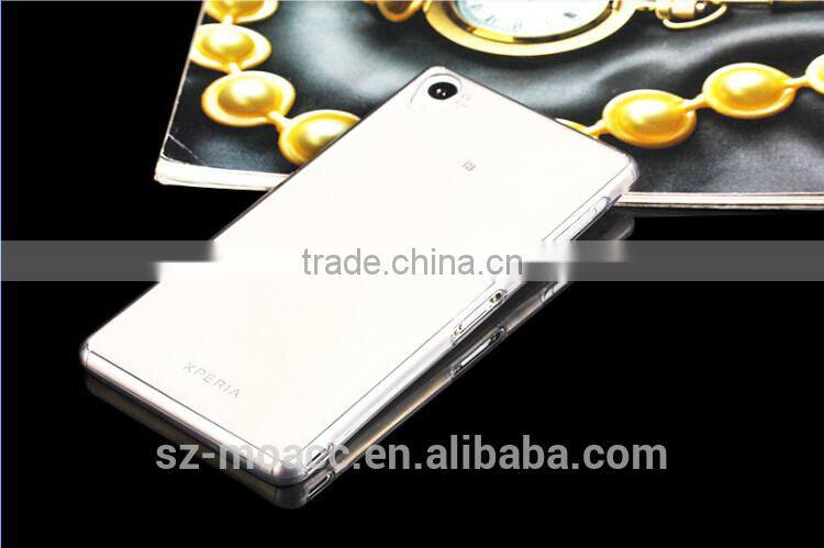 Hot selling soft clear transparent TPU case for sony xperia z3
