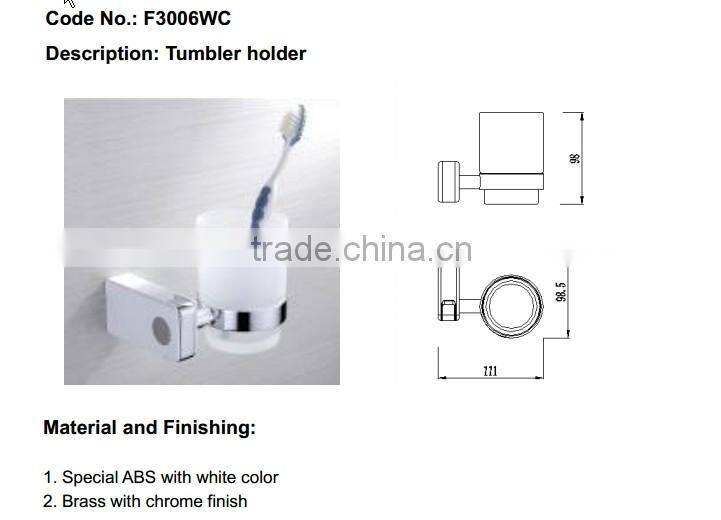 Solid Brass Chrome Finish tumbler holder,Bathroom Hardware Product,Bathroom Accessories