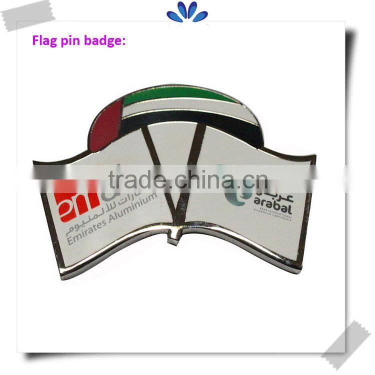 Popular classic souvenirs stamping badge,custom metal pin badges