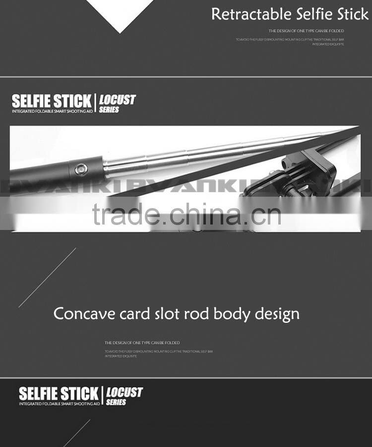 Mini selfie stick 2015 new product foldable wired selfie stick for smart phone distributors canada
