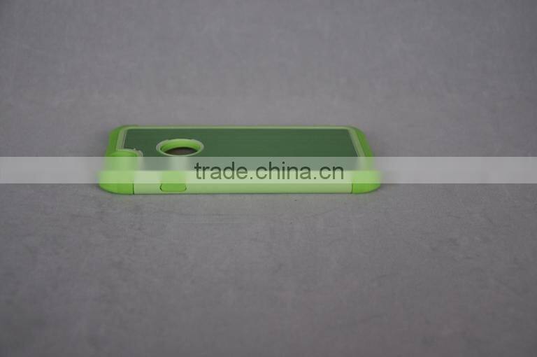Factory price !High quality 3 in 1 hybrid (PC+TPU+Aluminum)Case for iphone 6 (4.7 inch)