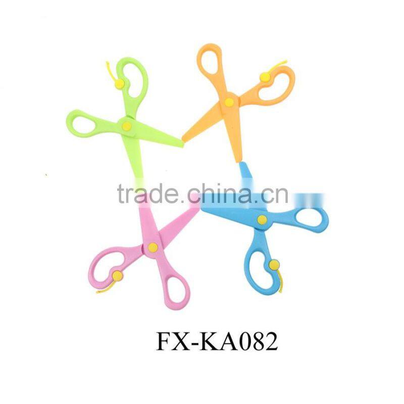 KA082 Full plastic material handcraft scissors dapur masakan