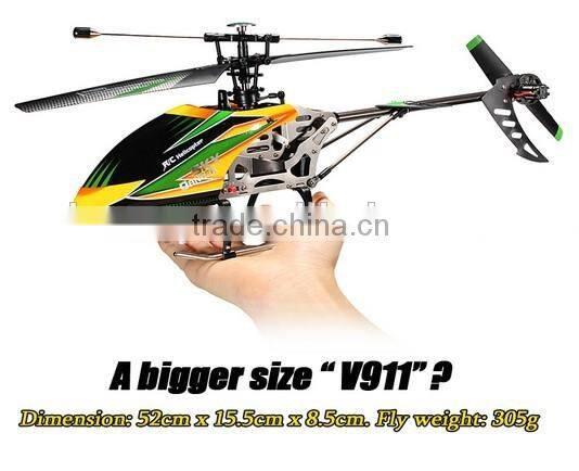 New & Improved WL V911 4 CH Single Rotor Helicopter Version 2 Red / White by WE-R-KIDS(252905)