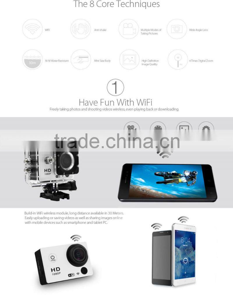 Micro TF Card 1080P action cam Novatek 96650 sports cameras/sport cam