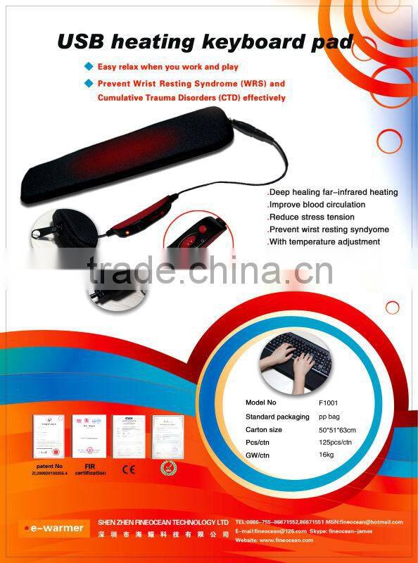 USB Neoprene Wrist Protector USB keyboard pad F0401