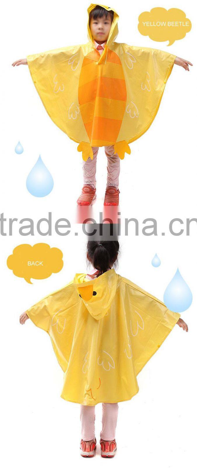 Factory direct PVC animal model of children poncho