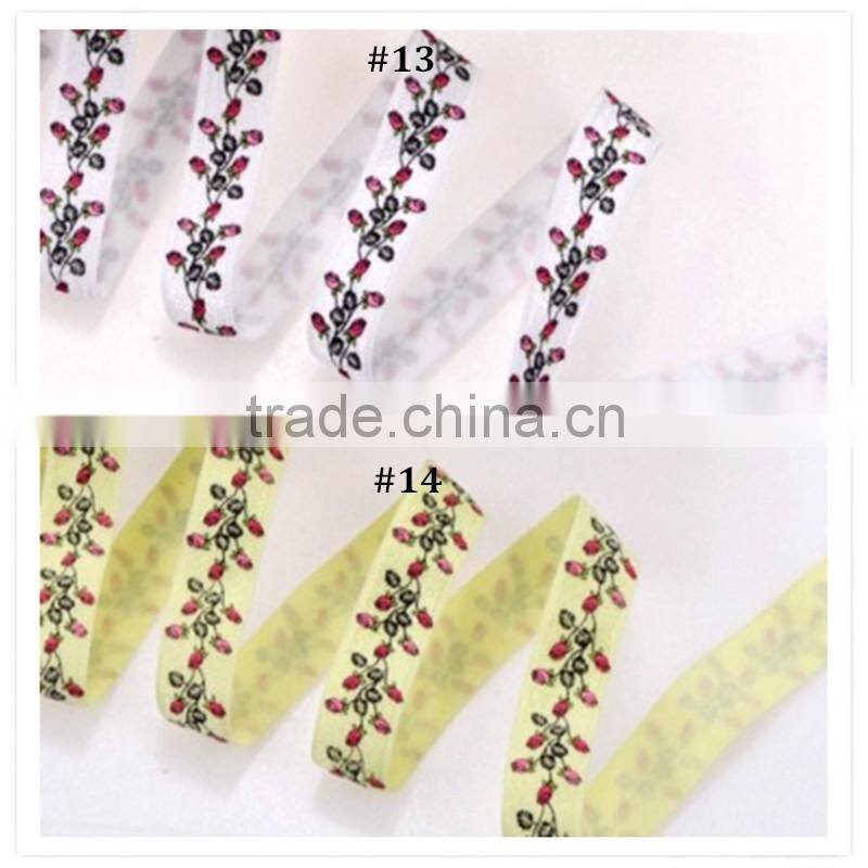 5/8'' elastic fold over elastic ribbon/ waistcoat ribbon/ bra silk ribbon