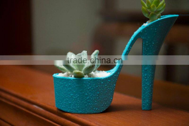 flower pot shoe shape,plastic flowerpots