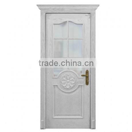 Wooden Doors Design Modern Wood Veneer Interior Framed Glass Door