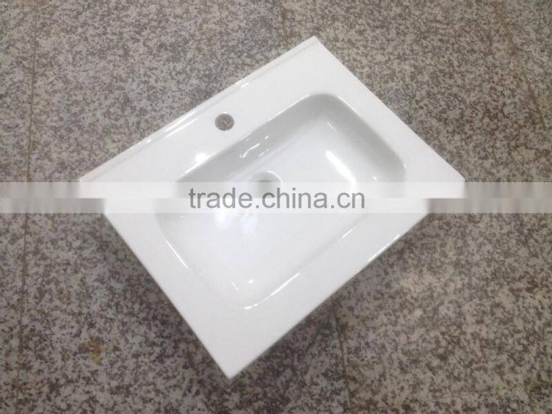 High quality ceramic thin edge cabinet basin/bathroom sink (BSJ-F460-60)