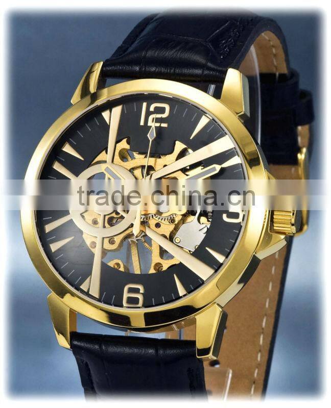 Full Automatic Mechanical Genuine Leather Imported Movement Luxury Men watch
