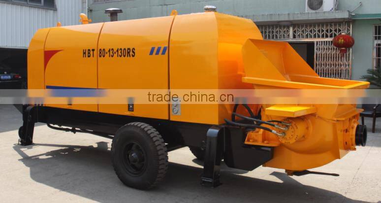electric motor/diesel engine hydraulic trailer concrete pump