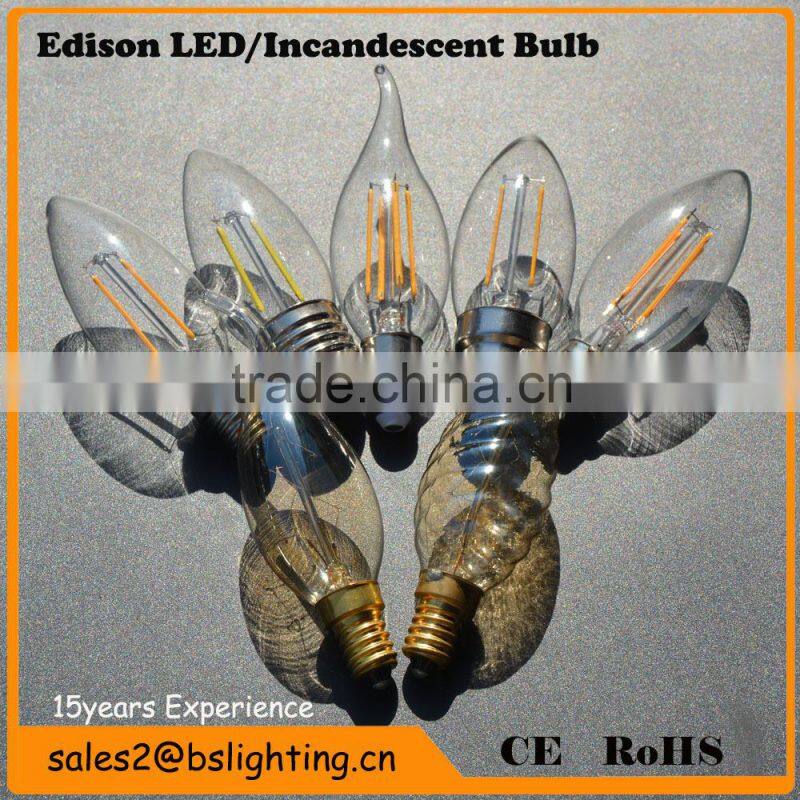 China Factory offer 360 degree led globe bulb vintage Edison led filament bulb shadowless