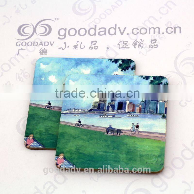 Made in China high quality for promotion gift blank mdf cork coaster