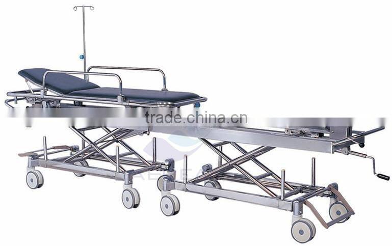 AG-HS011 ss material hospital transport patient operation connecting stretcher