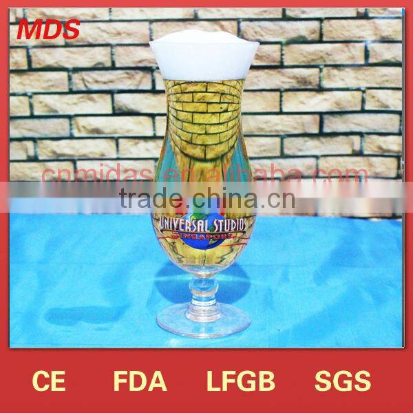 Hand-made pilsner brand beer glasses