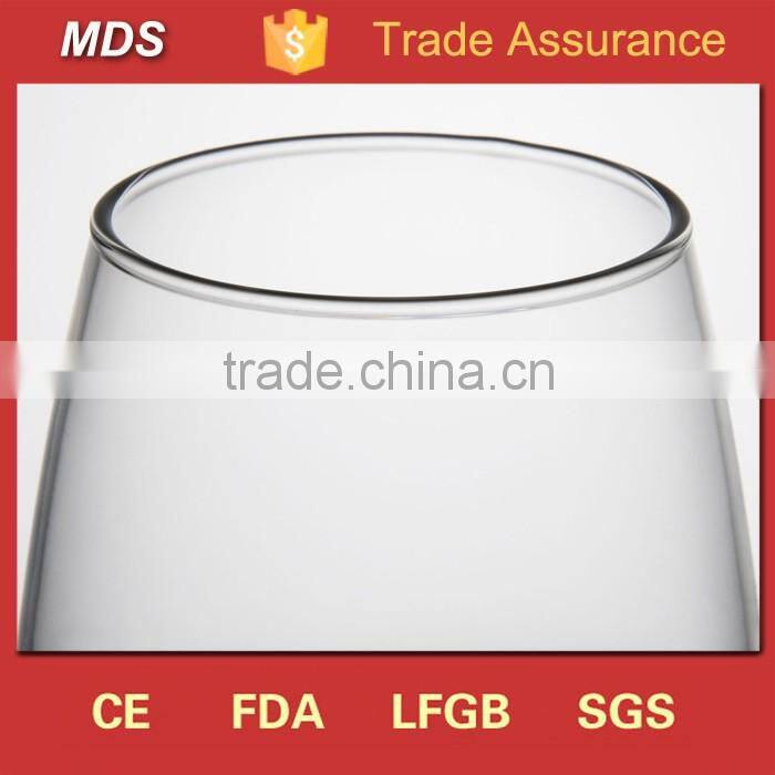 Glassware manufacturers thick stemless white wine glass
