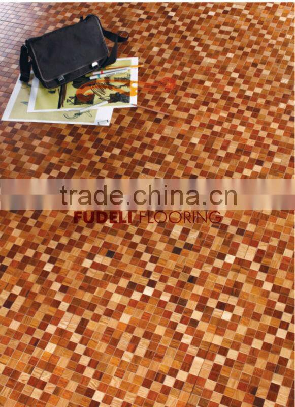 Mosaic wood parquet flooring