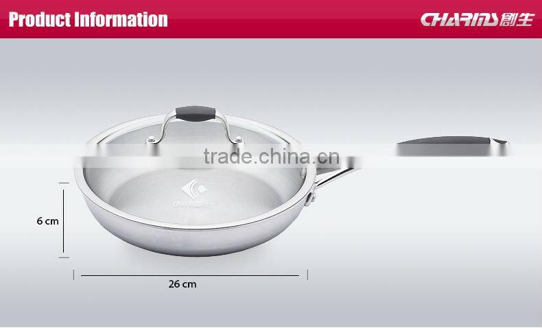 Charms Induction bottom Stainless Steel No oil green pan