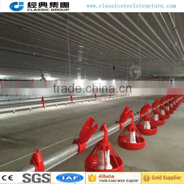 low cost steel structure modern chicken shed