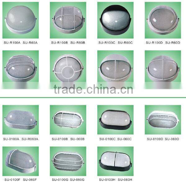 IP44 bulkhead aluminum lamp