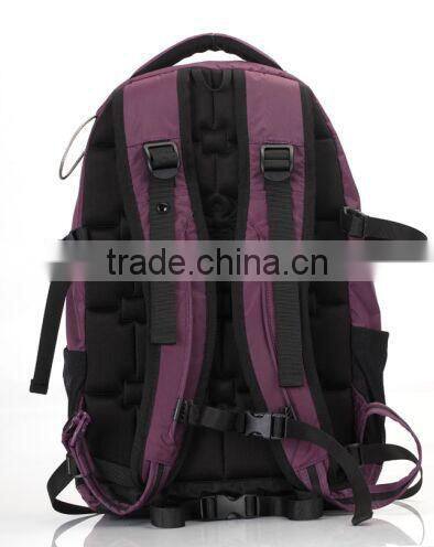 2015 New Product and Design Wholesale Purple safety and theftproof backpack for women