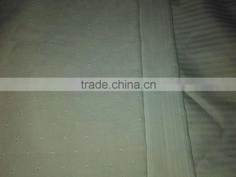 High Quality 100%Cotton Dobby Weave Voile Plain Dyed fabric