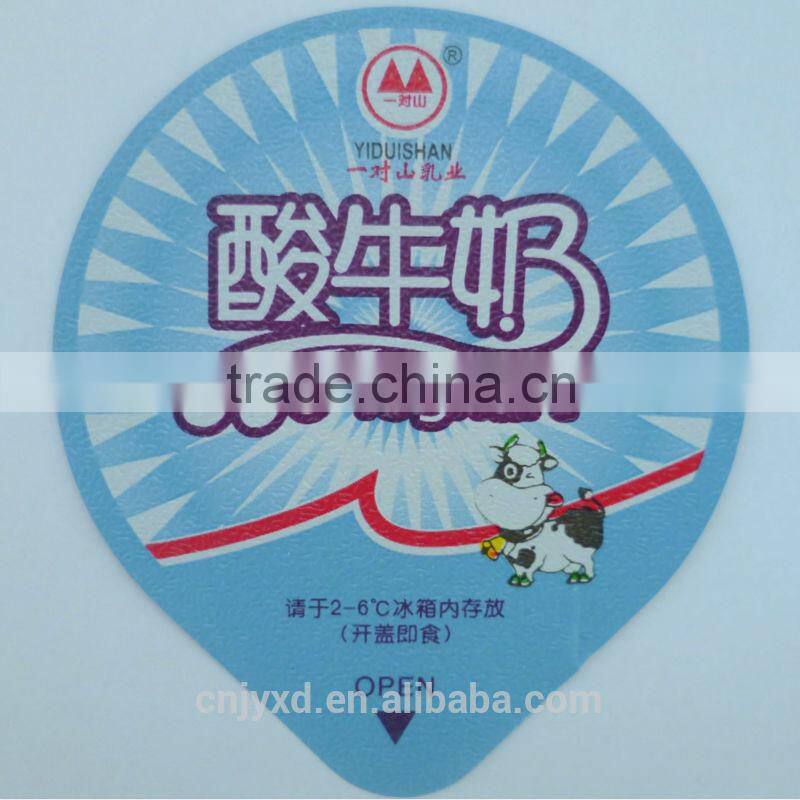 heat sealing aluminium lid for yogurt