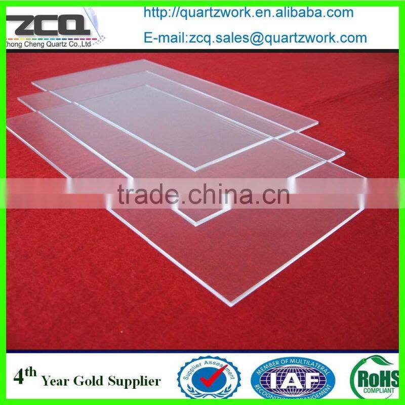 Hot Sale high quality circular shape clear quartz glass wafer