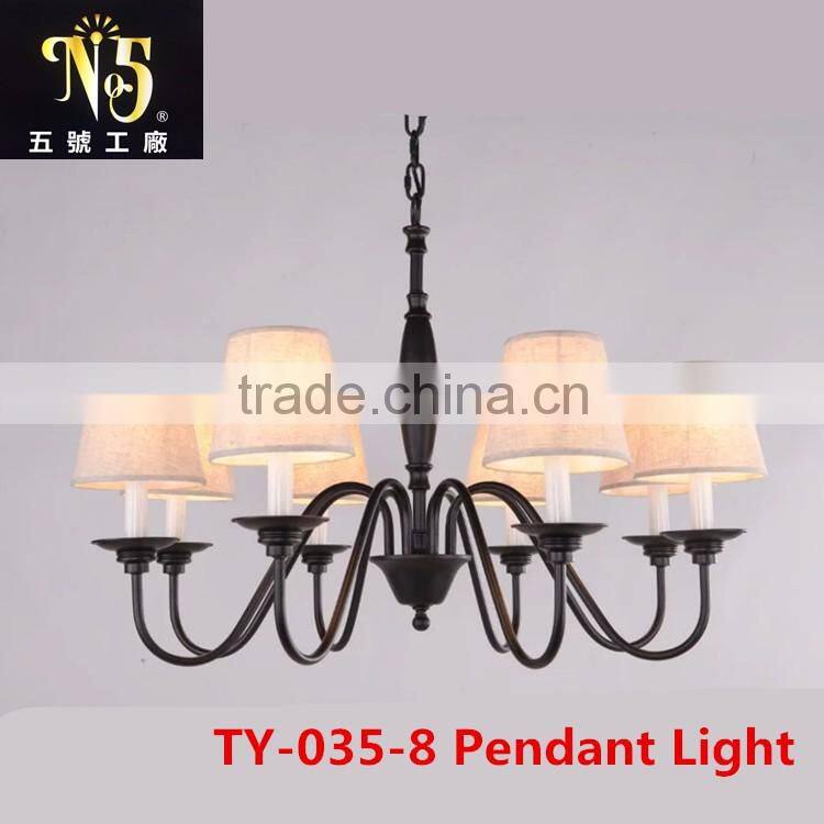 Led Simple American Style Iron Pendant Lamp With Own Factory And Outlets In China