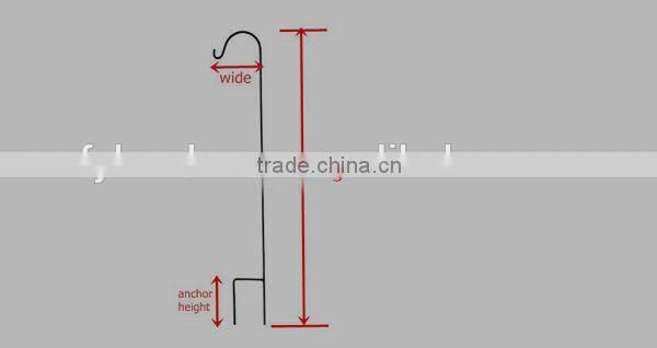 metal garden shepherd hooks with low price