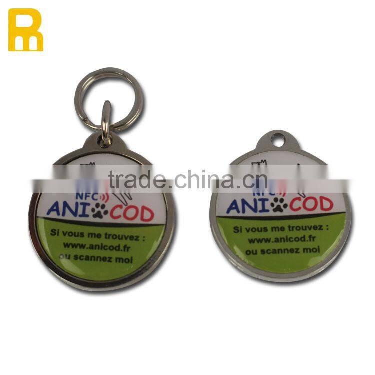 Anti-metal Tag Round 25mm 30mm nfc dog pet tags