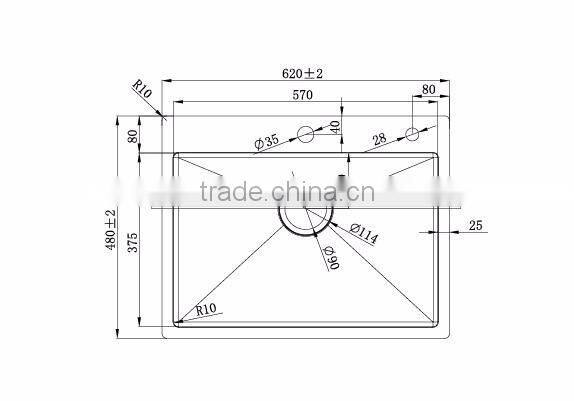 Wholesale cheap price high quality kitchen furniture single bowl stainless steel sink