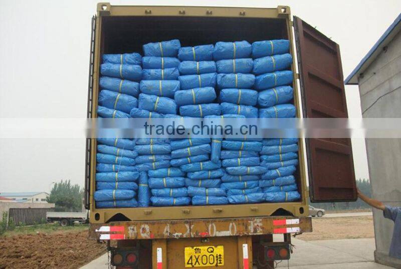 tarpaulin 3x3 polypropylene sliver/blue colour triangle plastic rope waterproof outdoor cover manufacture directly hot sell