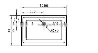 North America market UPC/cUPC certified strong shower base, hot sell shower tray, america standard shower base