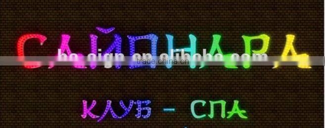 3d outdoor led punching mounting channel sign