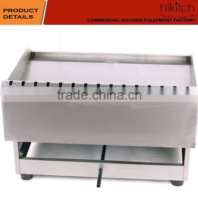 Fast food kitchen equipment commercial 2 Burners stainless steel gas griddle machine