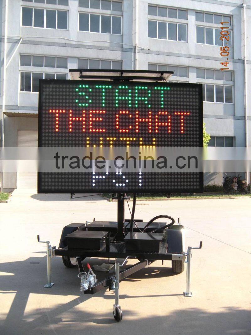 VMS LED sign trailer 4colors
