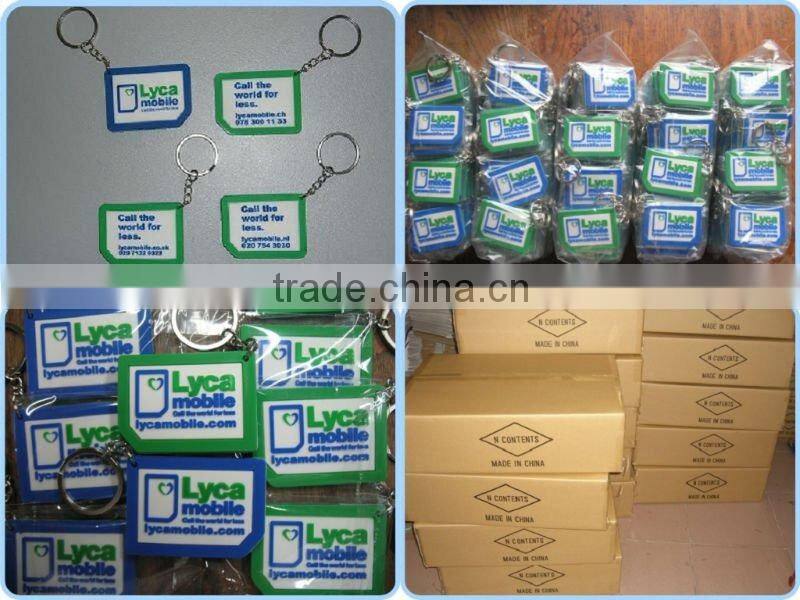 Promotion gifts 3d Soft PVC Keychain Chrismas Keyring