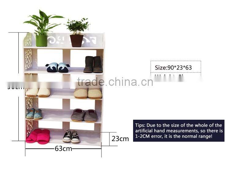 2016 new design office furniture component plastic shoe shelf