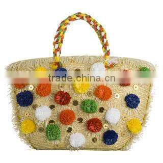 Assorted Color 15mm Cotton Pompom Garland