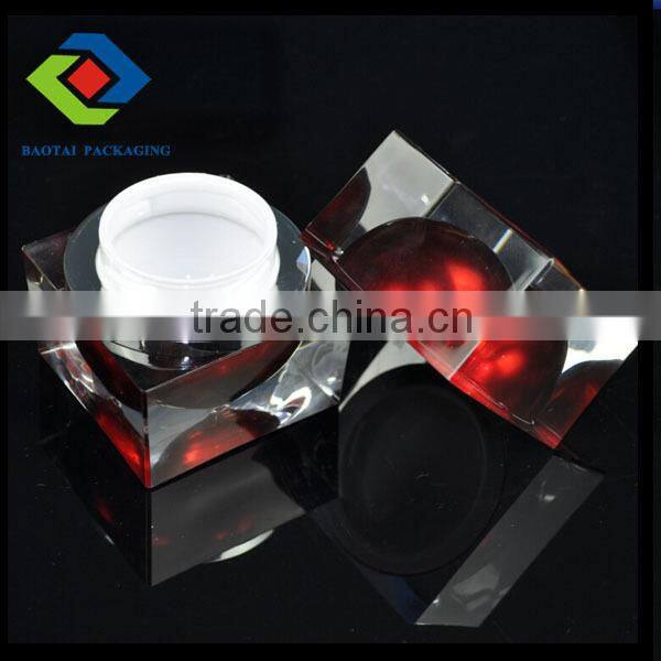 50G heavy square clear cosmetic plastic container