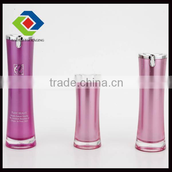 Waist PMMA Luxury cometic Lotion Bottle