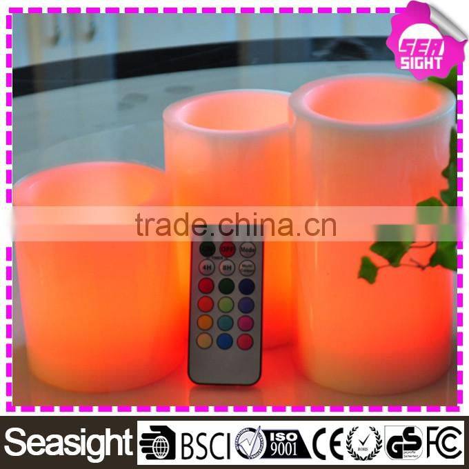 Led flameless candle wholesale, Real Wax flameless moving wick led candle