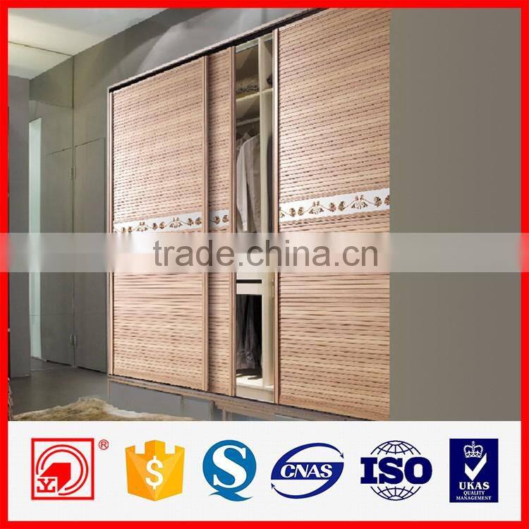 Interior decorative mdf wardrobe doors in china