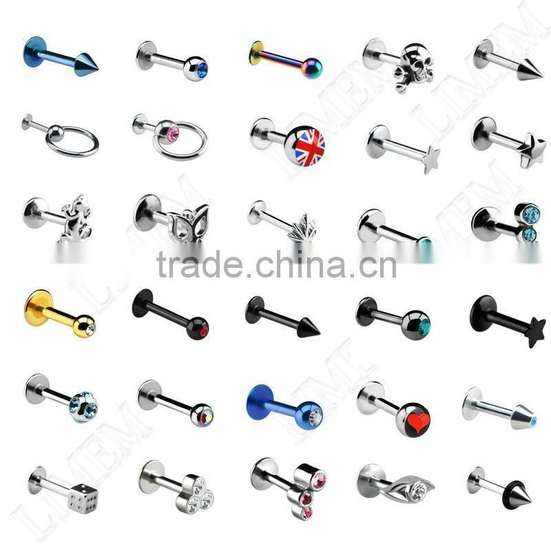 Labret with UFO cone piercing jewelry