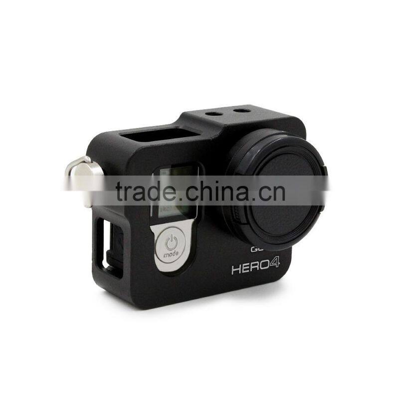 Telesin Aluminium Alloy CNC Protective Housing Shell Case for Go Pro Hero3+/4