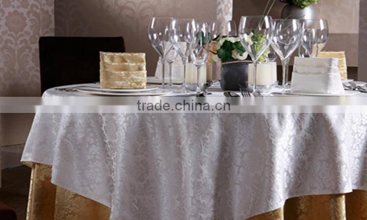 LinenPro New Arrival Table Cleaning Cloth Embroidery Round Table Cloth