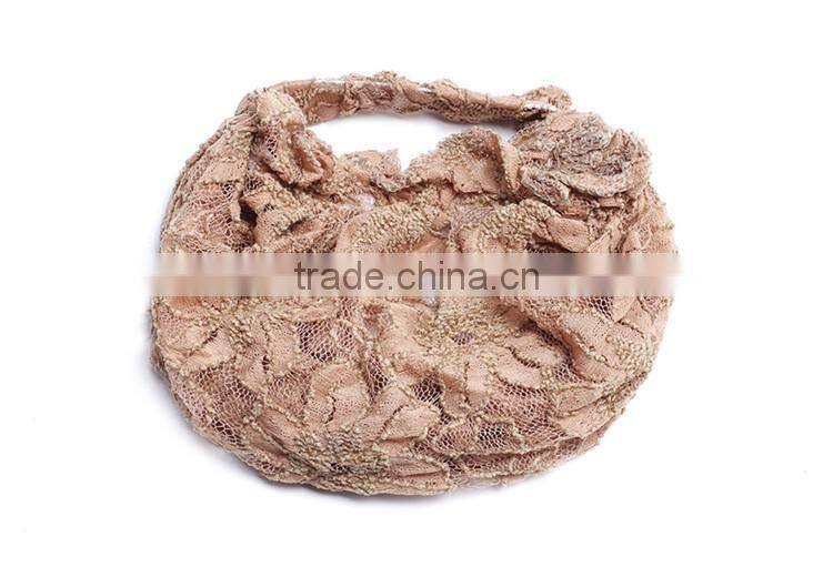 New fashion wholesale lace hollow headband jewelry, best hair accessory for party girl dress