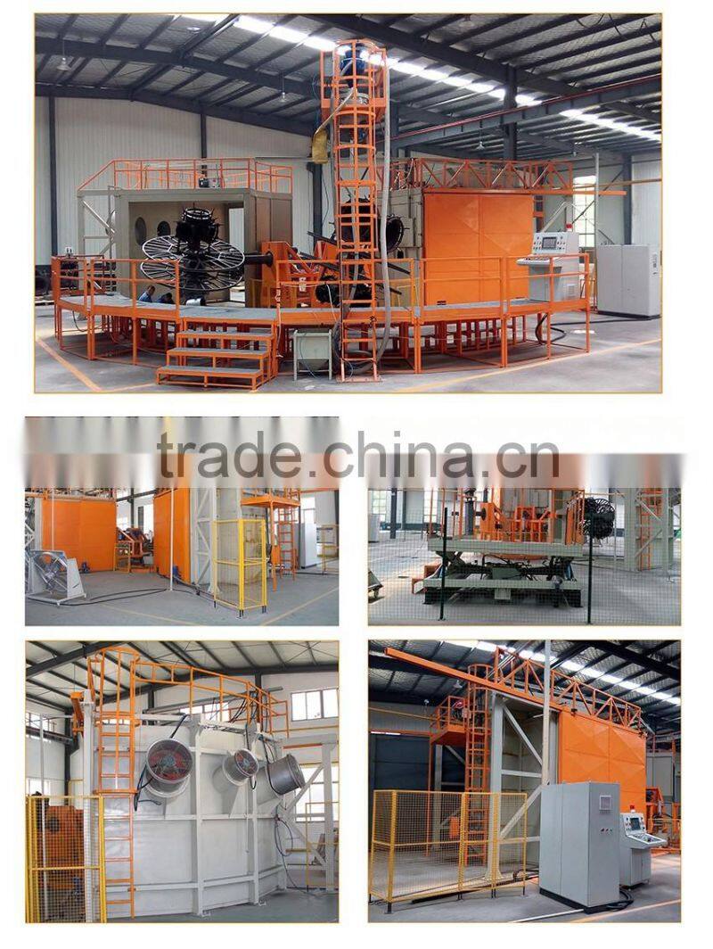 Top quality 3arm 4work hot selling rotational plastic moulds manufacturer